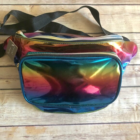 Rainbow PVC Fanny Pack - Picture 11 of 13